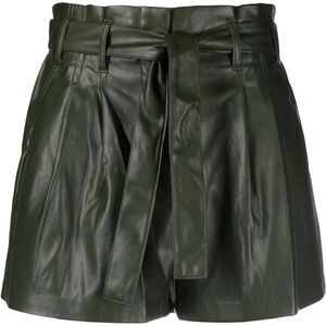 DKNY High Waist Faux Leather Black Shorts